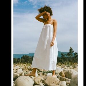 OZMA      NWOT
Marta Dress, Silk Noil, Natural, Size-Medium